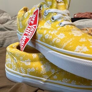 Yellow tropical vans